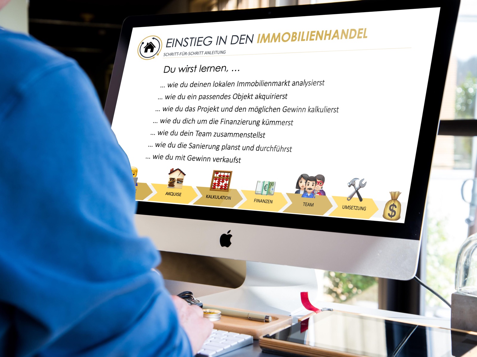 Die sieben Schritte eines Immobilienprojekts